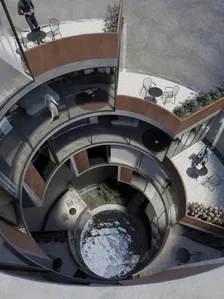 Concours Make art not war, silo de chambres d'hôtel — rendu
