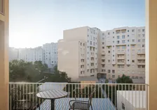 Parcours communautaire, vue depuis le balcon — rendu